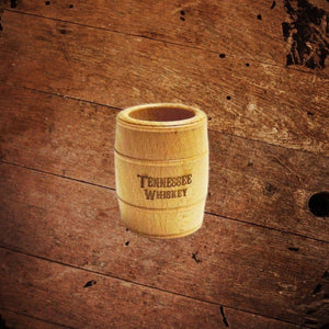 Smooth as Tennessee Whiskey Wood Shot Glass - The Whiskey Cave