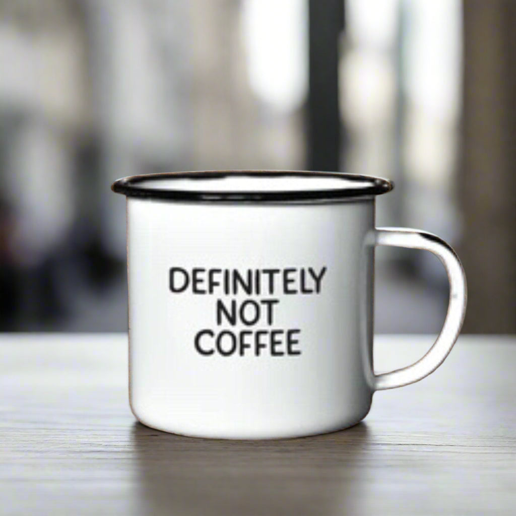 Swag Brewery Enameled Mug “Definitely Not Coffee” - The Whiskey Cave