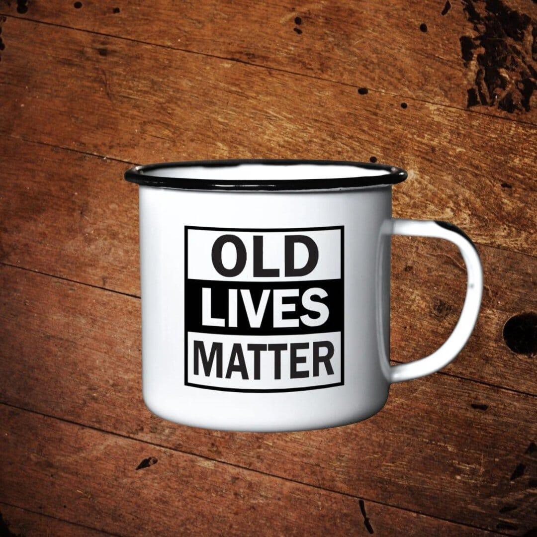 Swag Brewery Enameled Mug “Old Lives Matter” - The Whiskey Cave