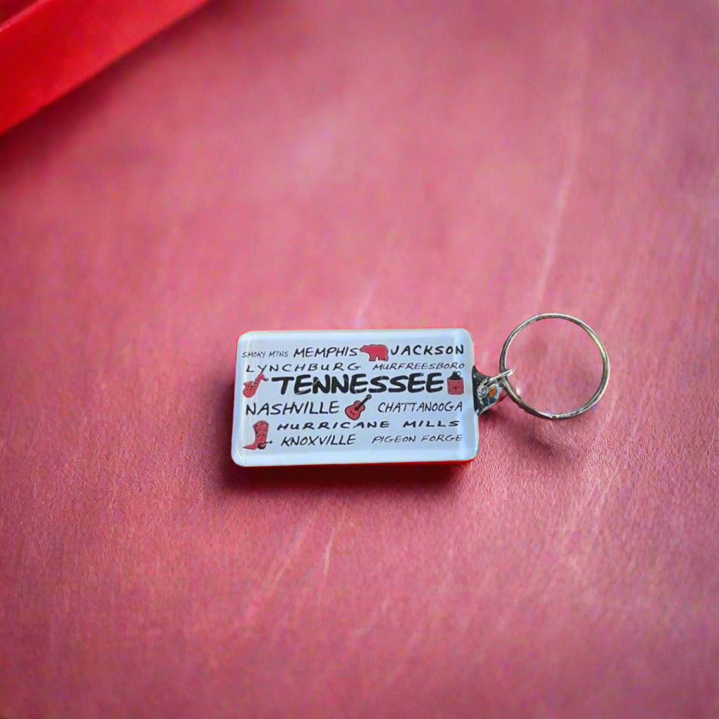 Tennessee Cities Key Ring - The Whiskey Cave