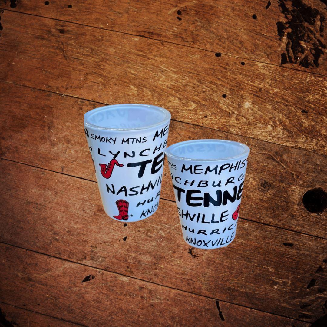 Tennessee Cities Shot Glass - The Whiskey Cave