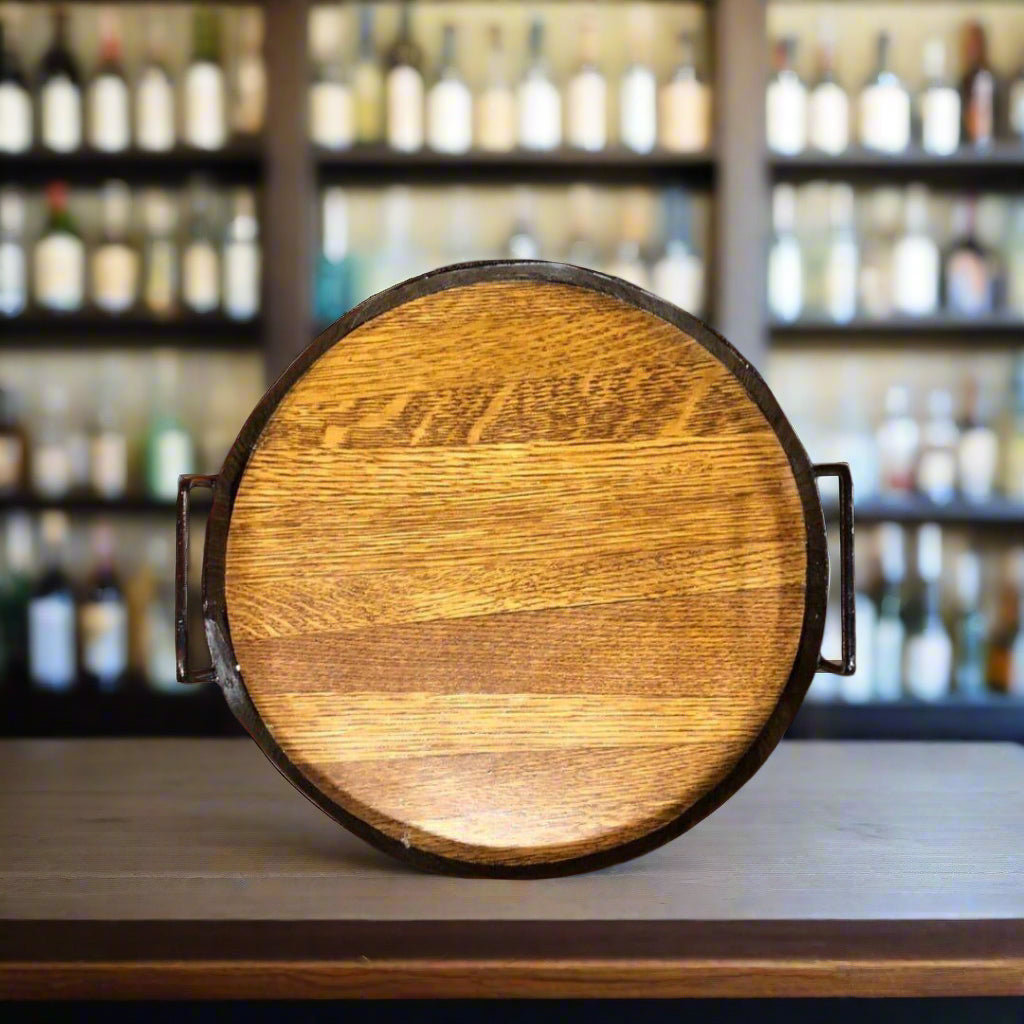 Tennessee Whiskey Barrel Wood Tray - The Whiskey Cave
