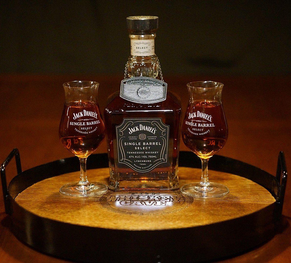 Tennessee Whiskey Barrel Wood Tray - The Whiskey Cave