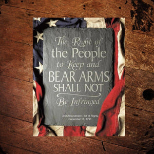 The Right of The People to Keep and Bear Arms Metal Sign - The Whiskey Cave