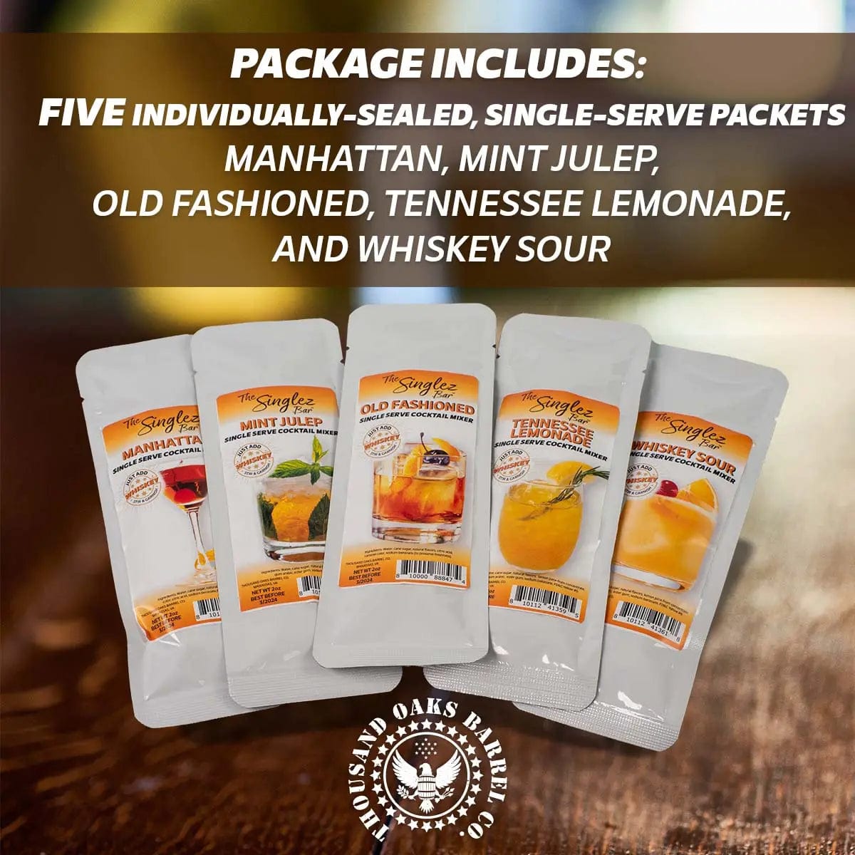 The Singlez Whiskey Cocktail Mixes - The Whiskey Cave