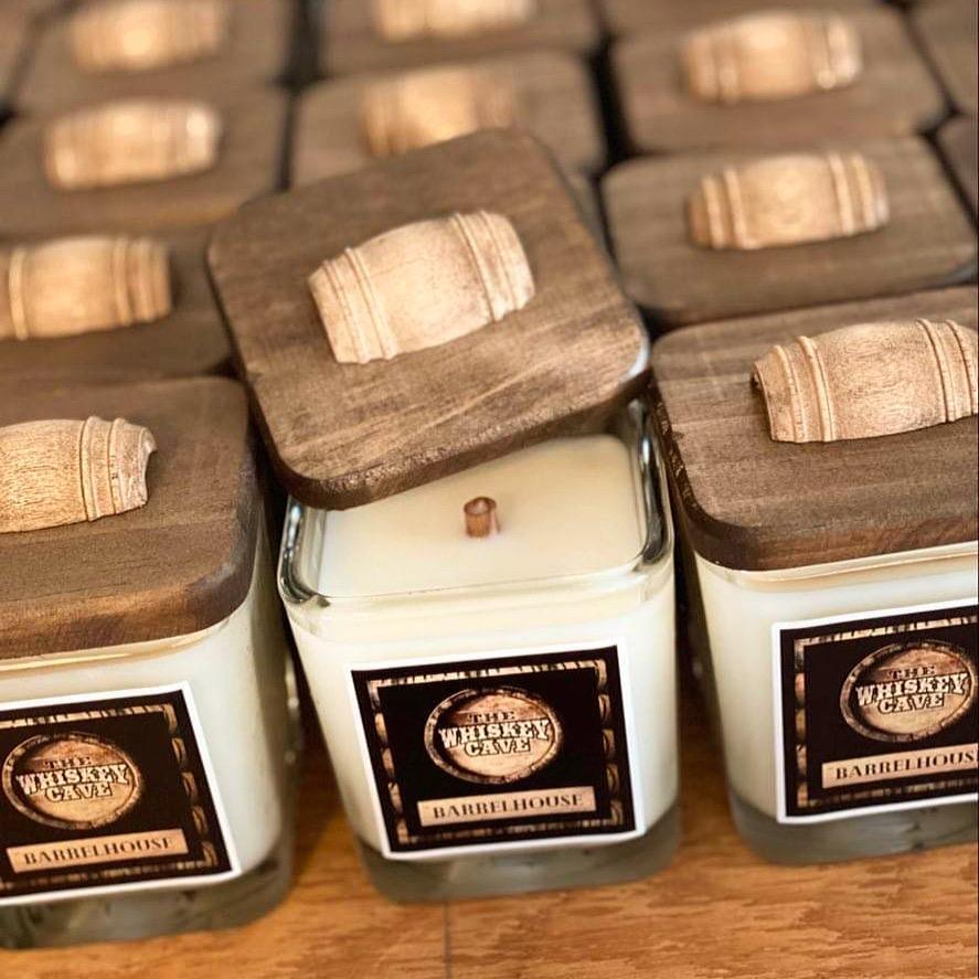 The Whiskey Cave Barrelhouse Hand Poured Soy Candle - The Whiskey Cave
