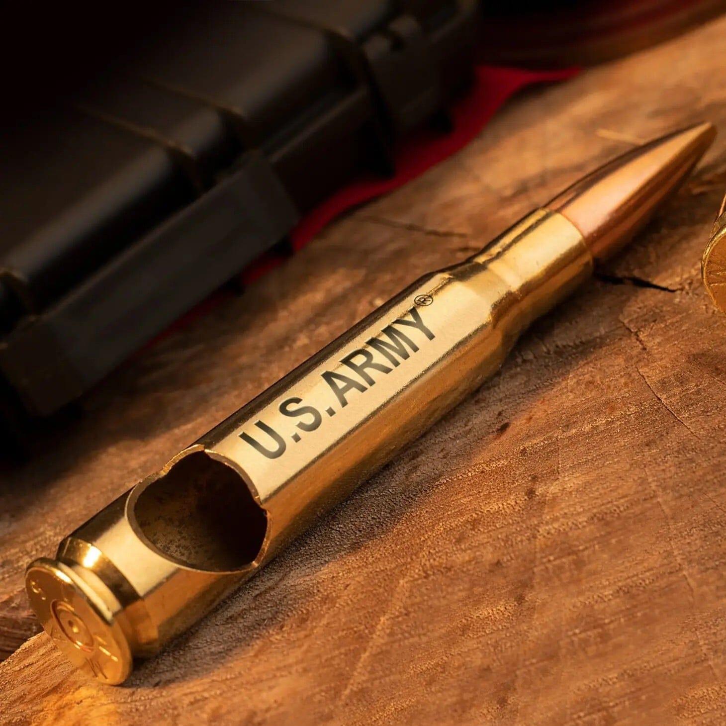 US Army Licensed 50 Caliber Bullet Opener - The Whiskey Cave