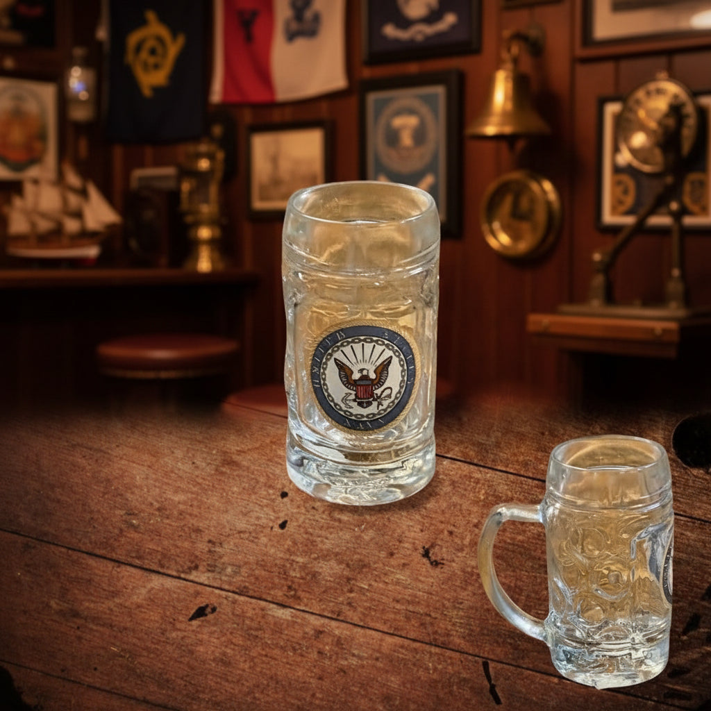 USA Navy Glass Stein Shot Glass - The Whiskey Cave