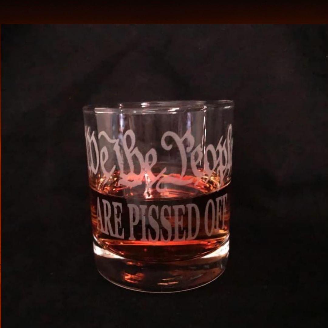 We The People Etched Rocks Glass - The Whiskey Cave