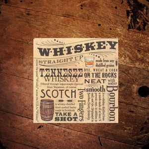 Whiskey Scotch Bourbon Cocktail Napkins - The Whiskey Cave