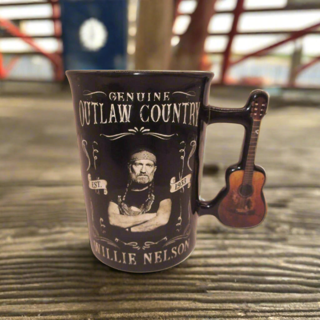Willie Nelson Guitar Handle Mug - The Whiskey Cave