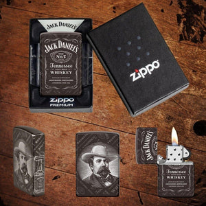 Zippo Jack Daniel’s Black Ice Lighter - The Whiskey Cave
