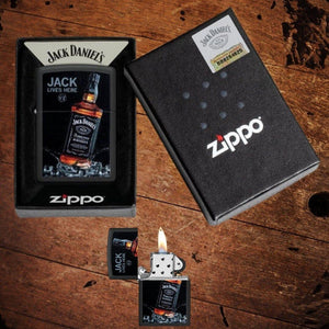 Zippo Jack Daniel’s Lives Here Lighter - The Whiskey Cave
