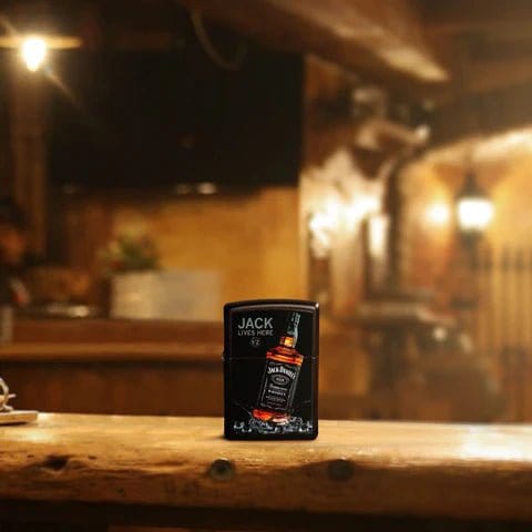 Zippo Jack Daniel’s Lives Here Lighter - The Whiskey Cave