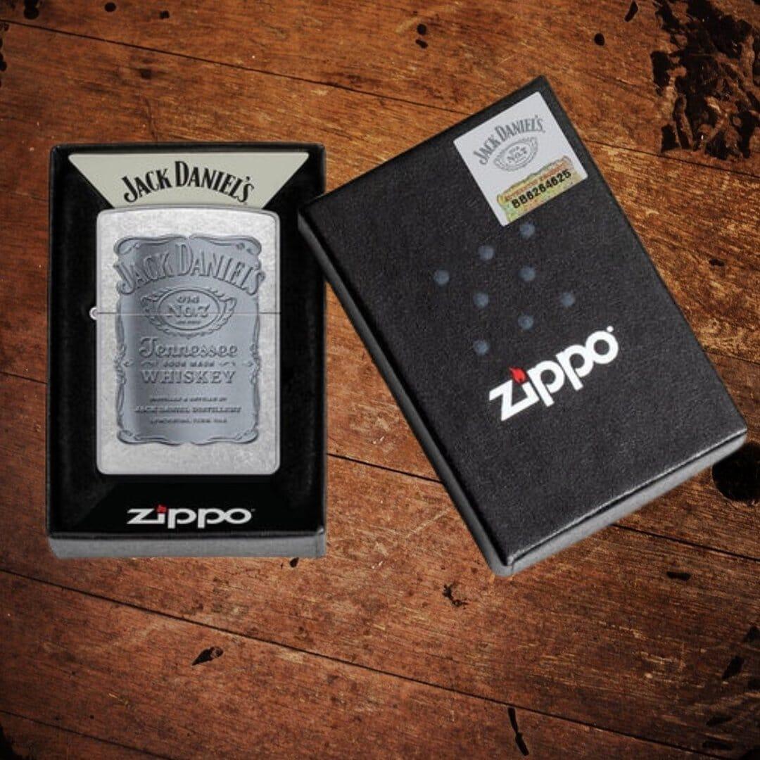 Zippo Jack Daniel’s Street Chrome Lighter - The Whiskey Cave