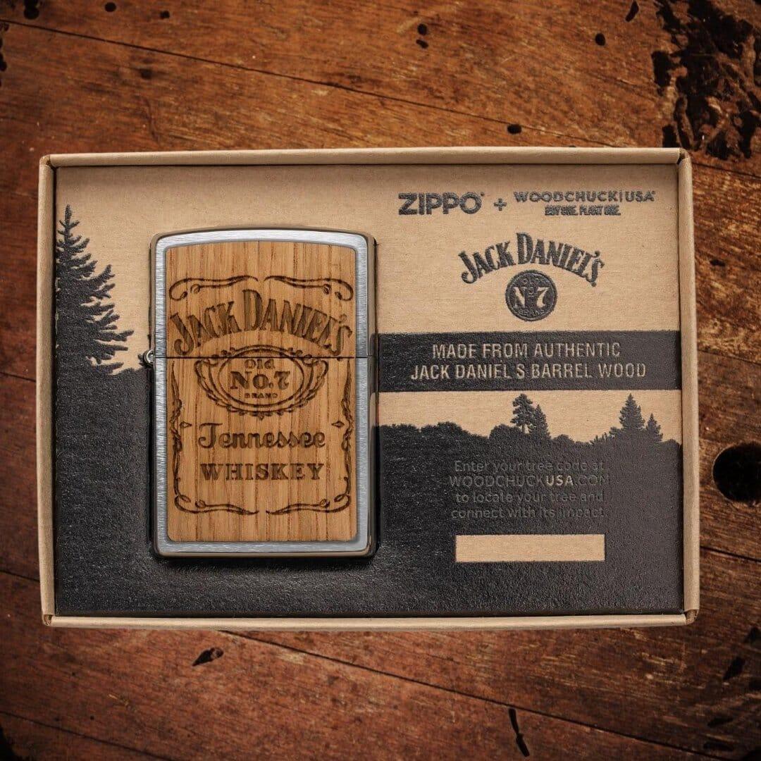 Zippo Jack Daniel's USA WOODCHUCK Lighter - The Whiskey Cave